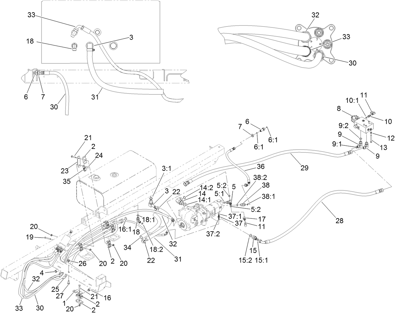 Hydraulic Pump and Filter Assembly
