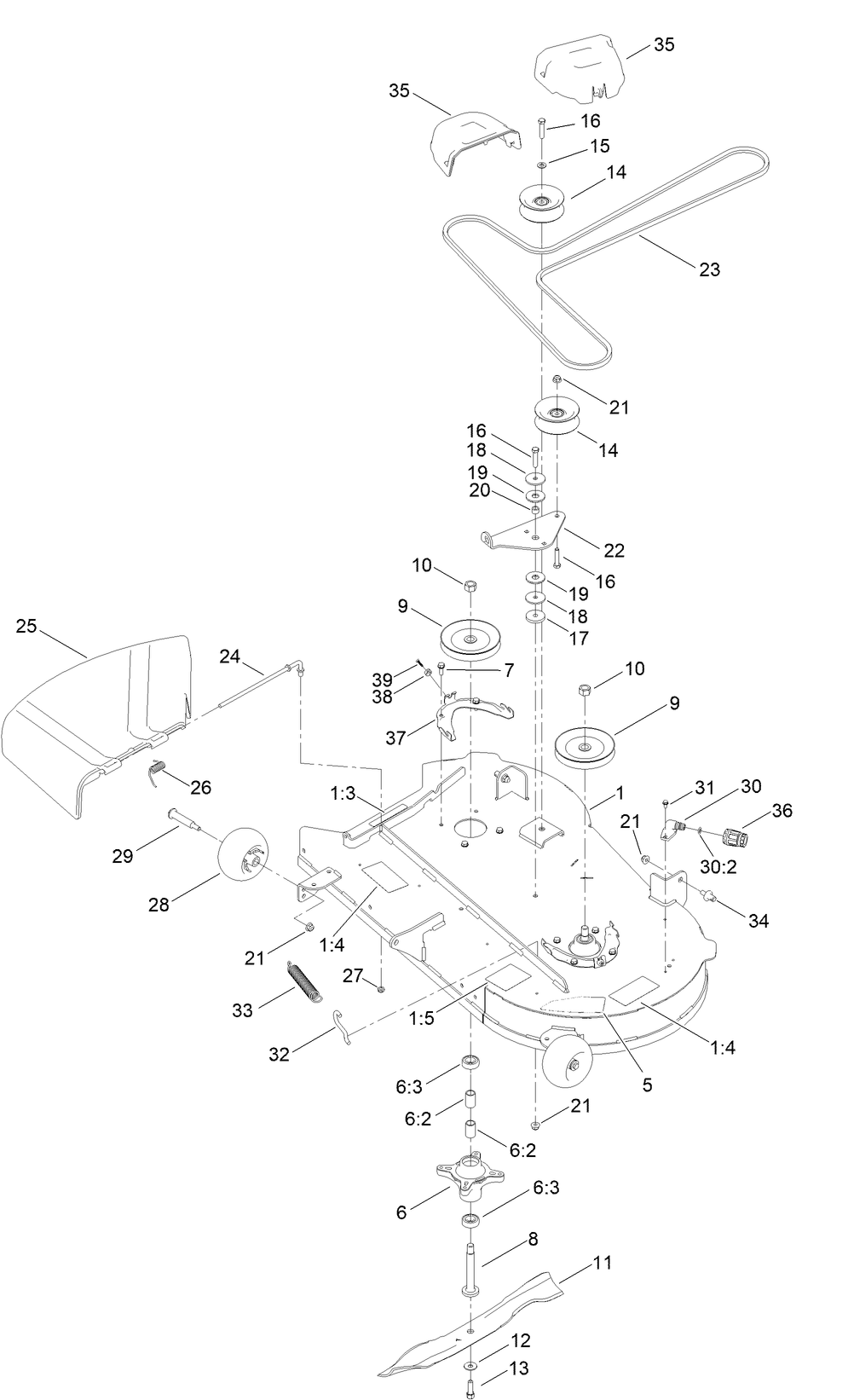 42 Inch Deck and Decal Assembly