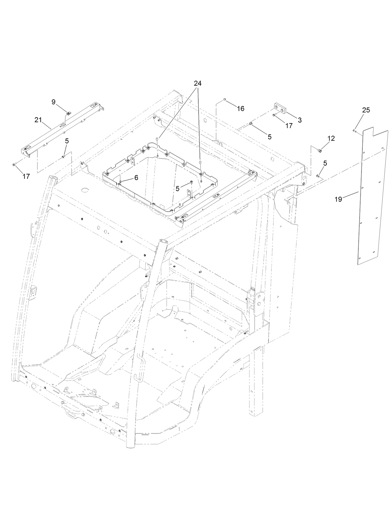 Frame, Mount and Seals Assembly