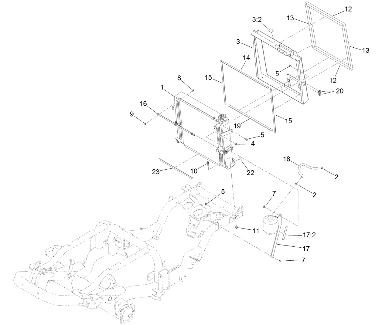 Radiator and Cooler Assembly