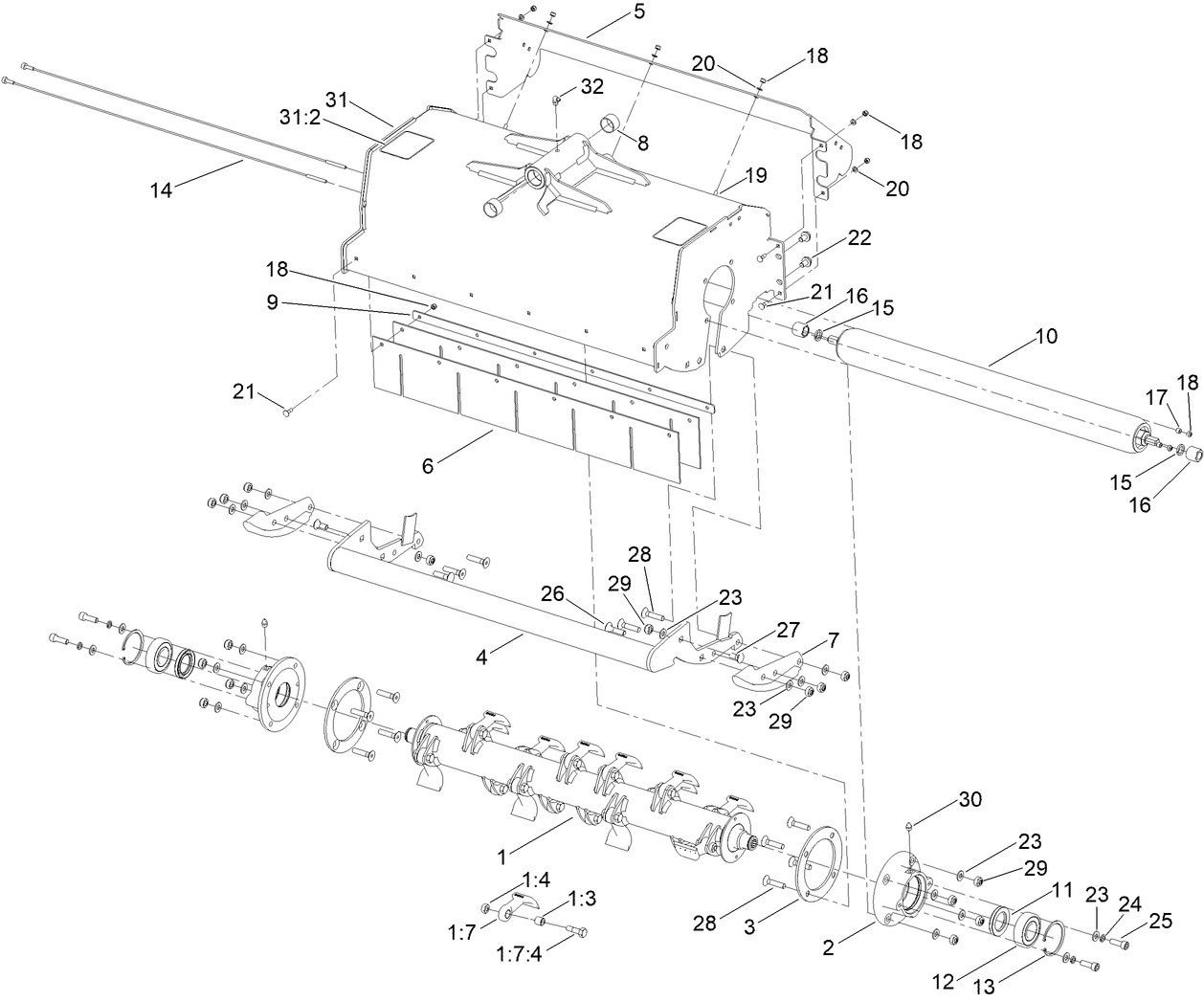 Flail Cutterhead Assembly No. 111-9515