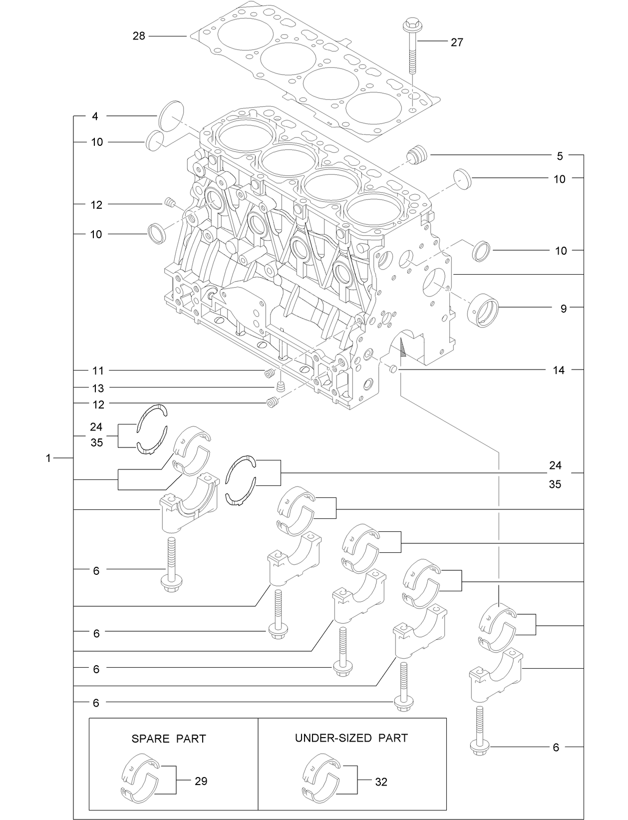 Cylinder Block Assembly