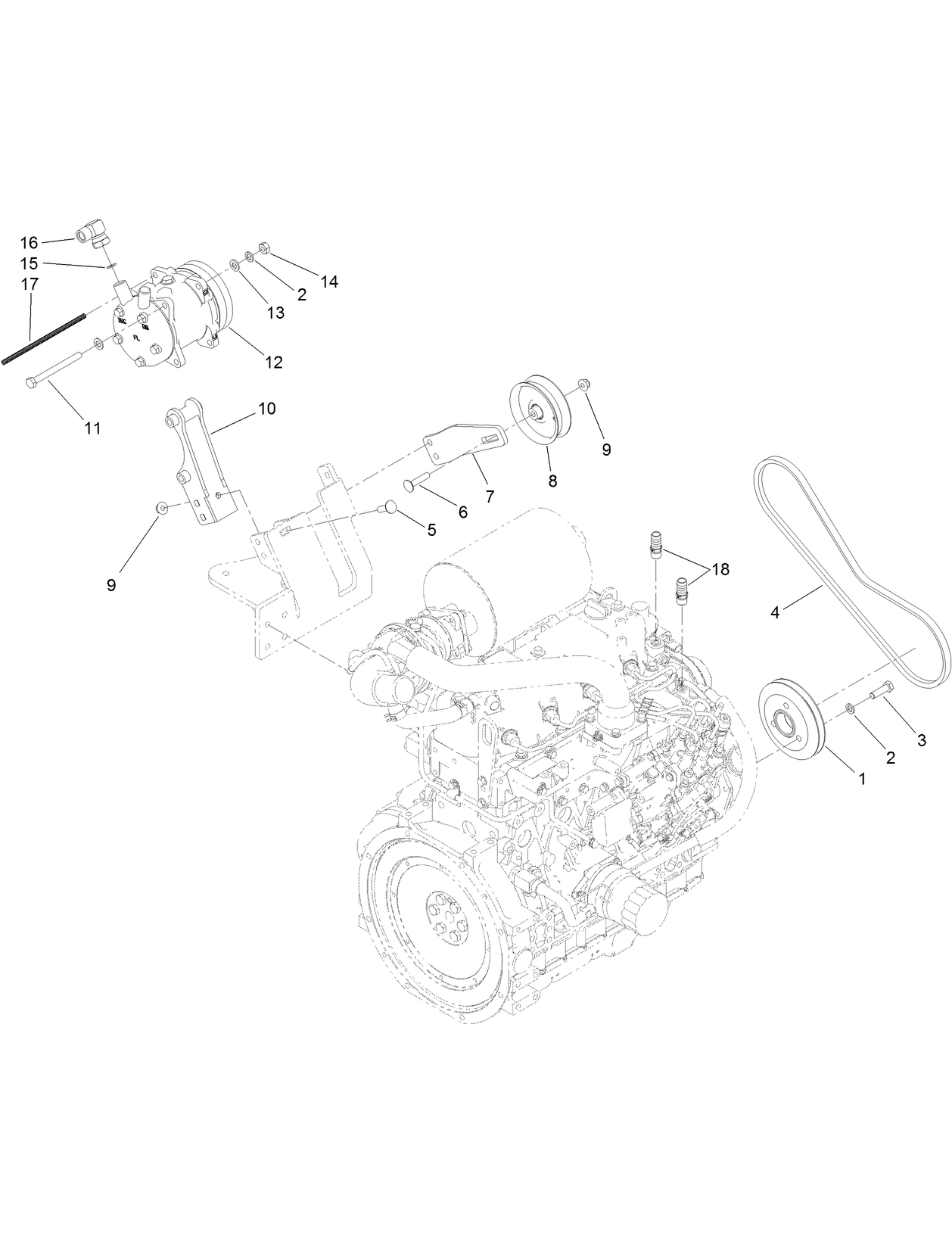 Air Conditioner Compressor Mount Assembly