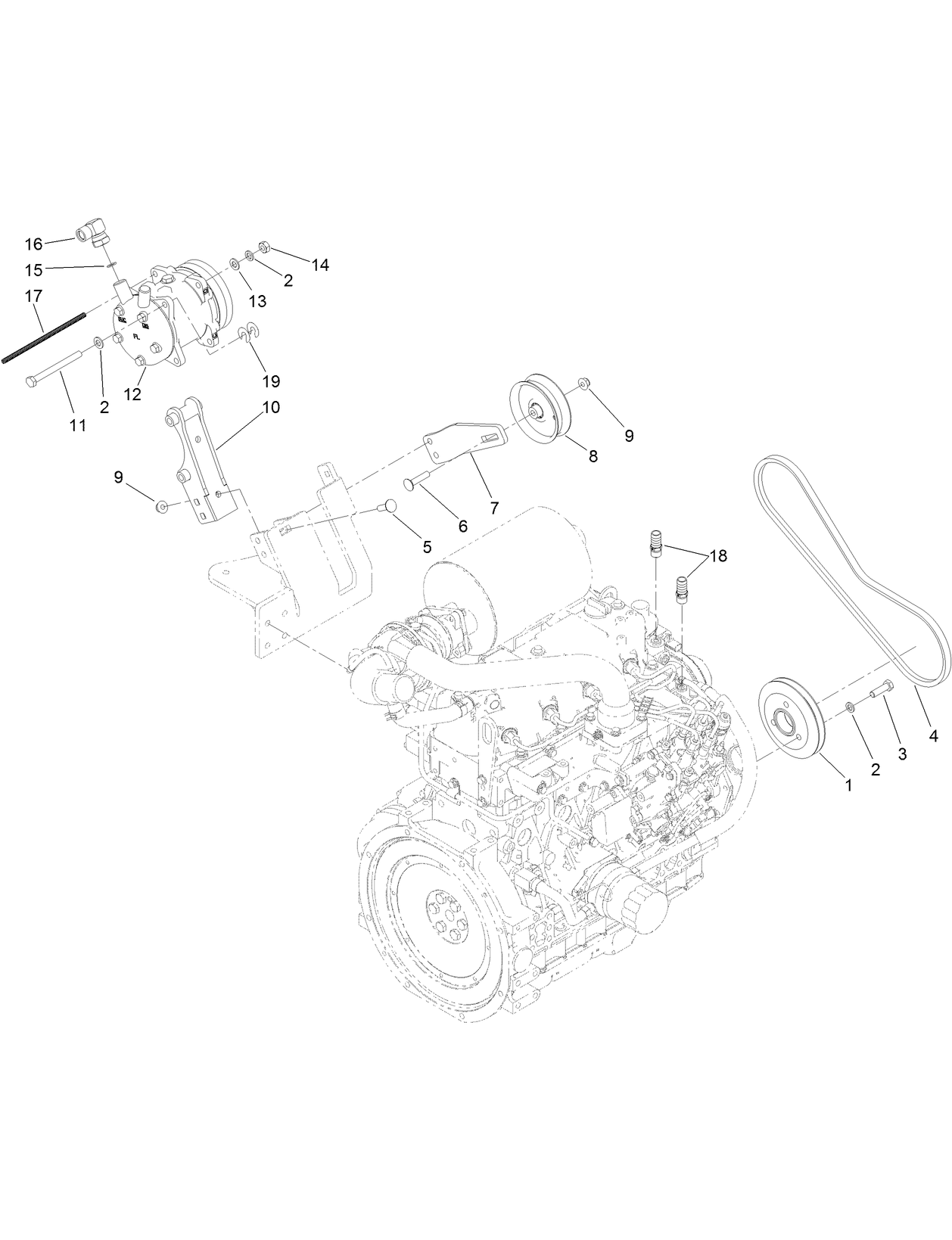 Air Conditioner Compressor Assembly