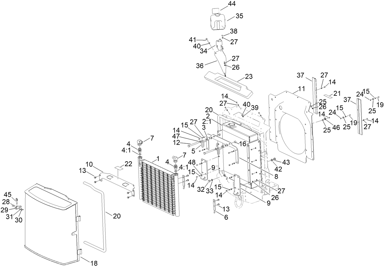 Radiator and Oil Cooler Assembly