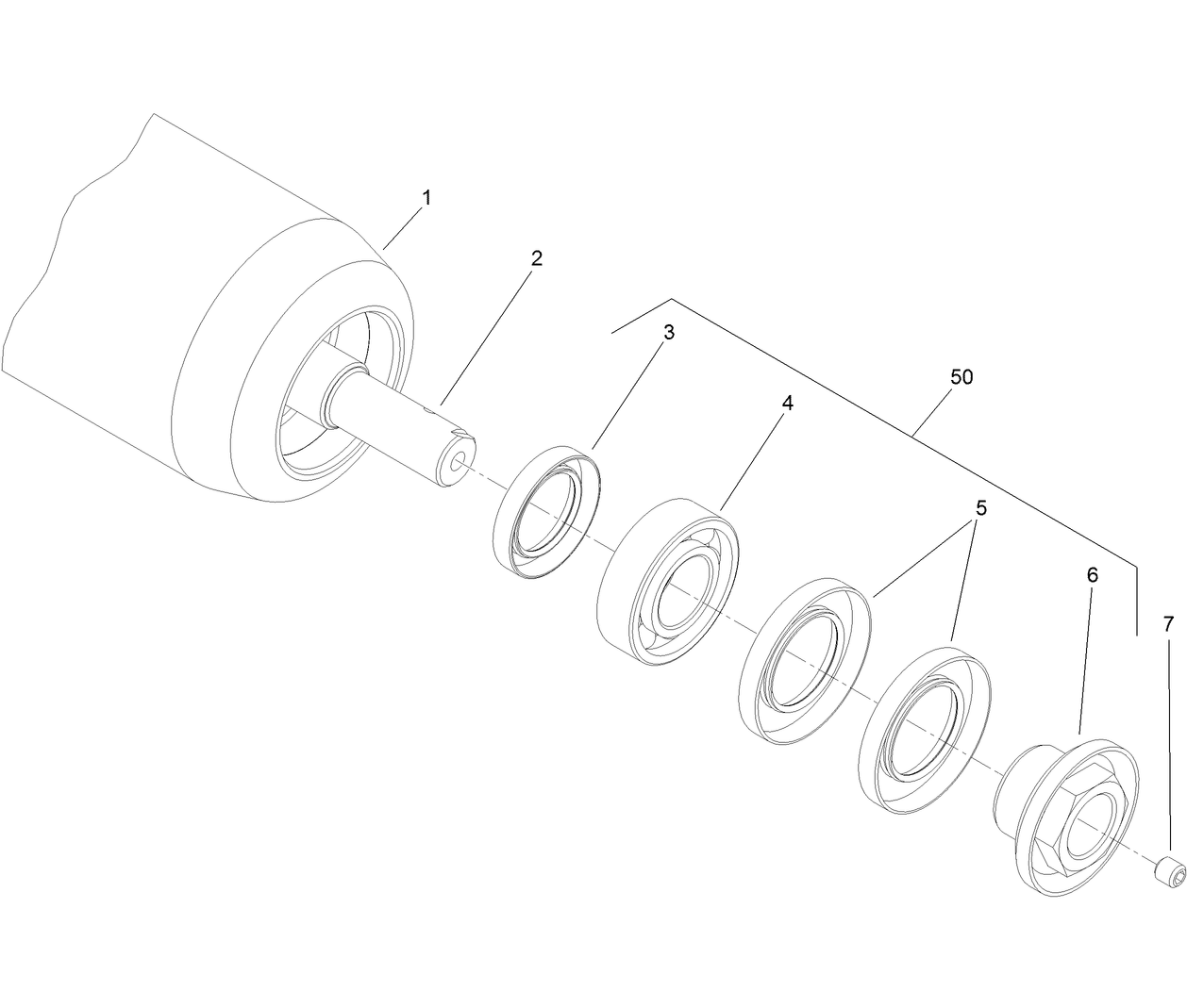 Rear Roller Assembly No. 137-6141
