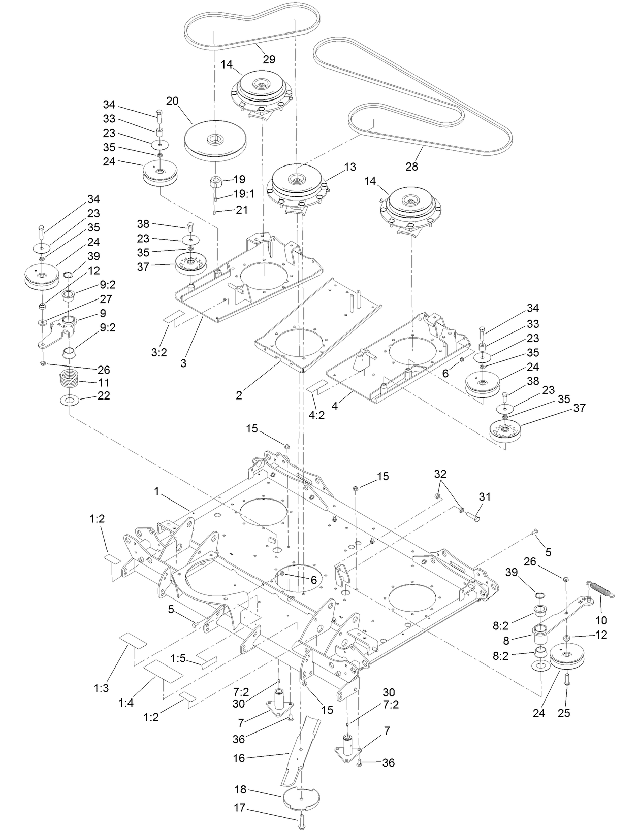Center Deck Assembly