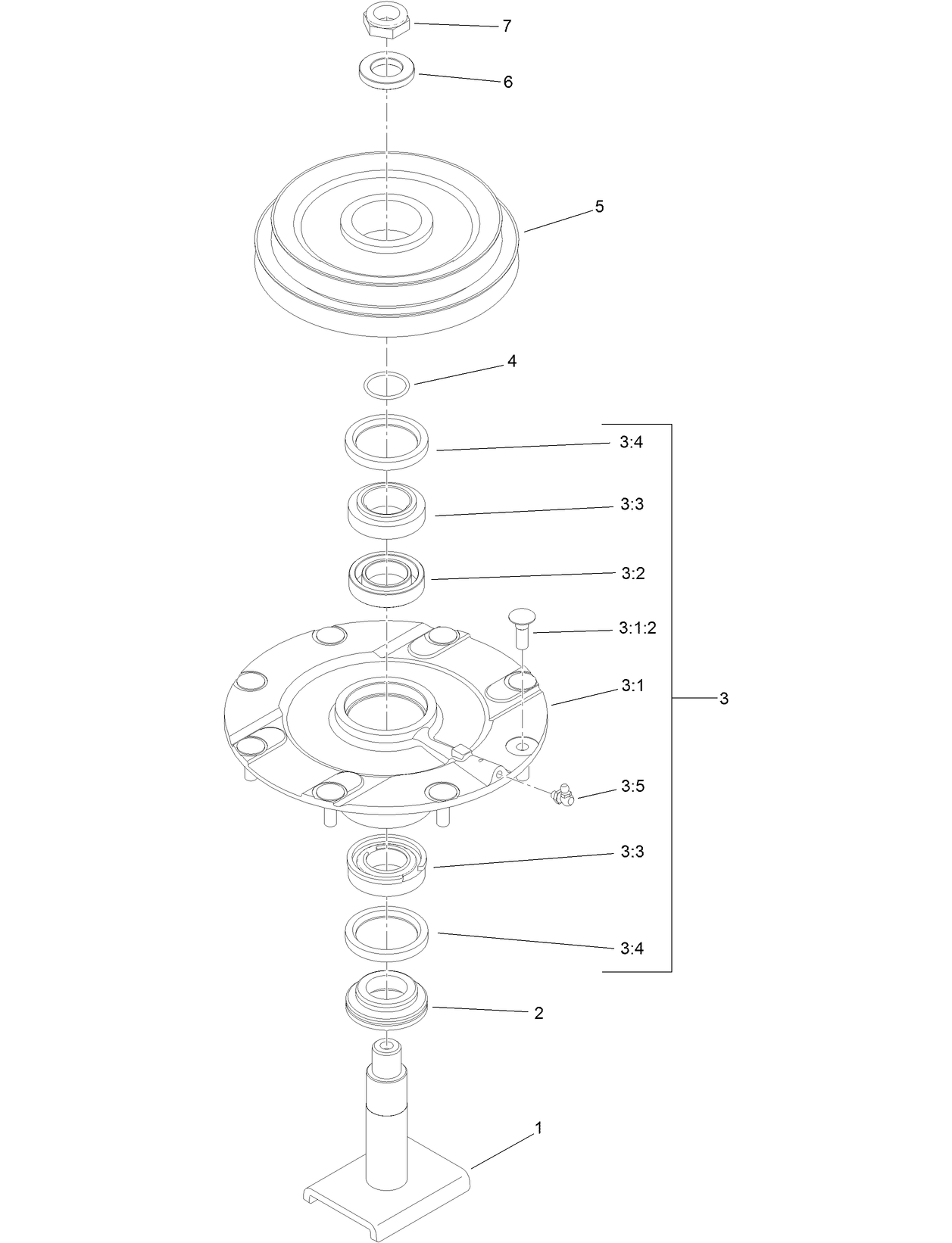 Double Driven Spindle Assembly No. 138-1931