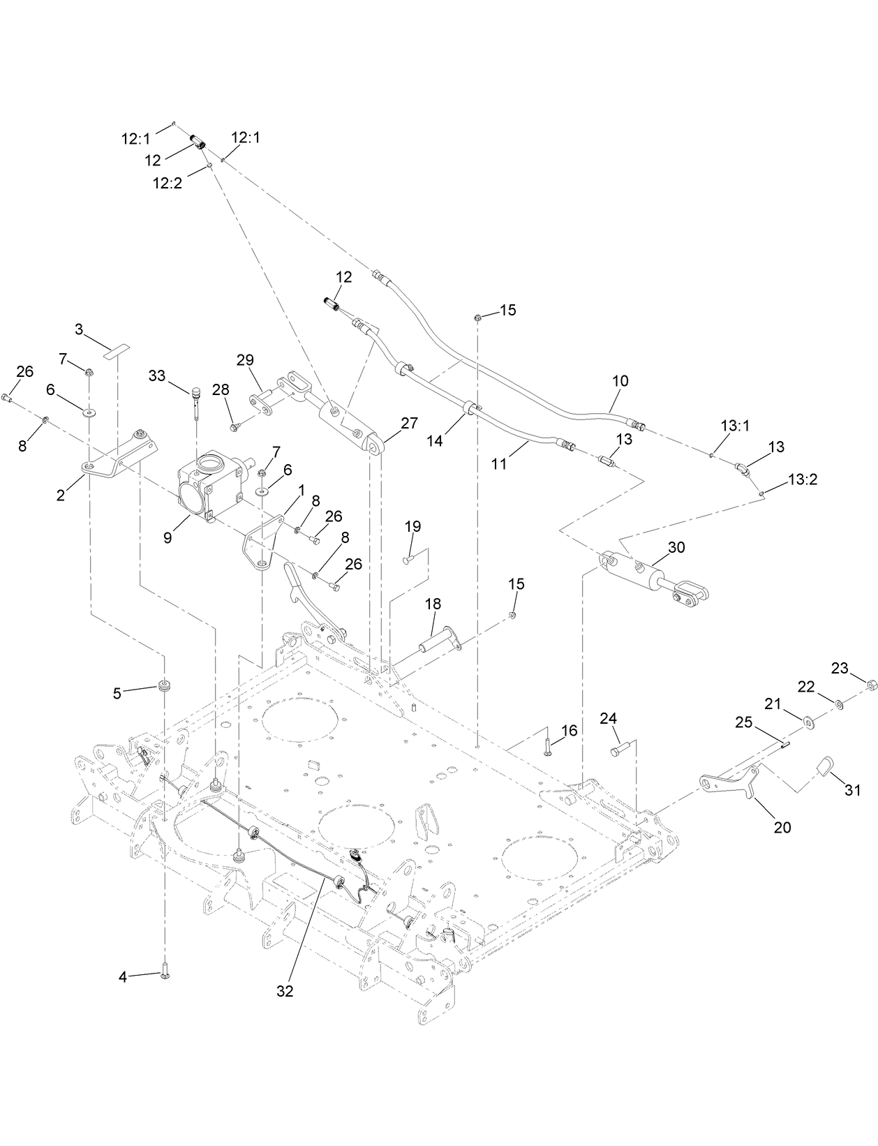 Gearbox and Hydraulics Assembly