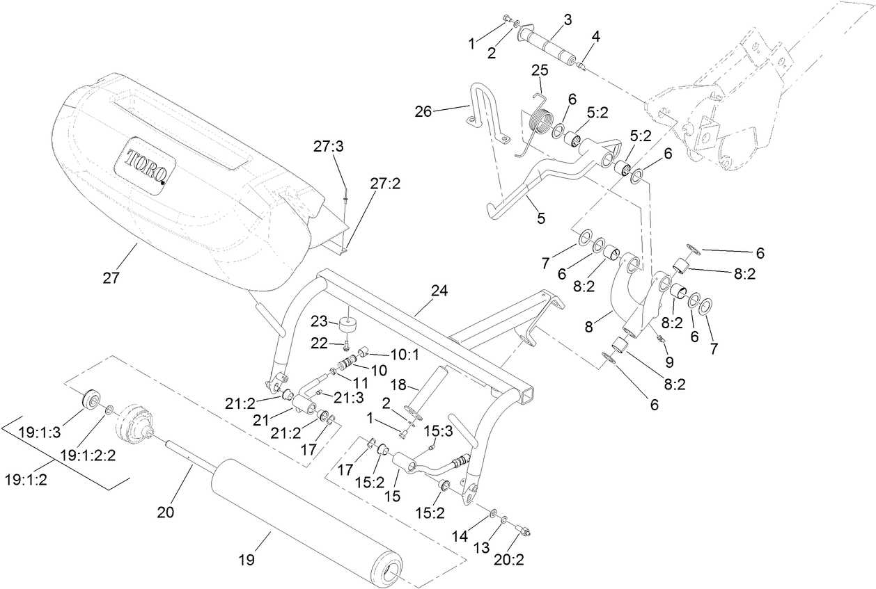 Right Pull Frame Assembly