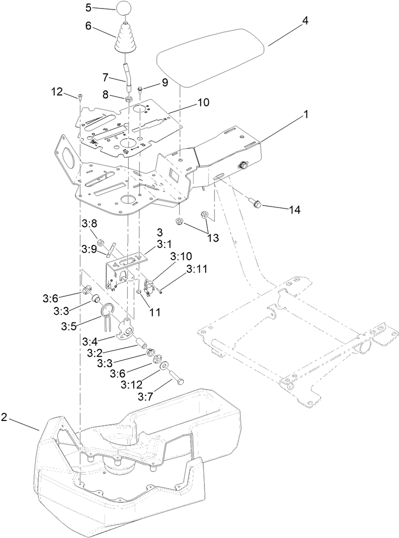 Console and Reel Control Assembly