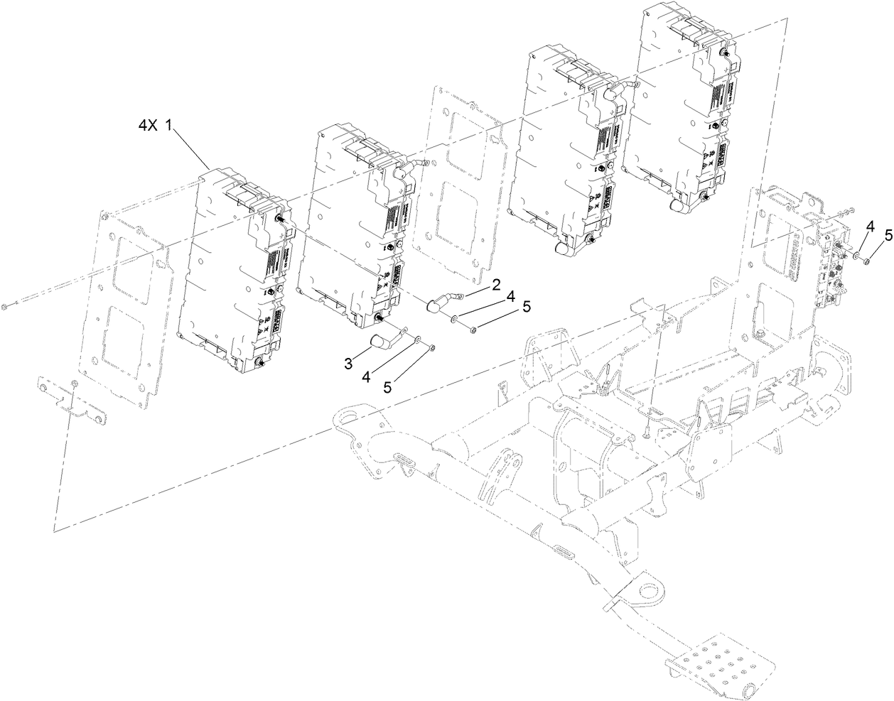 Top Battery Installation Assembly