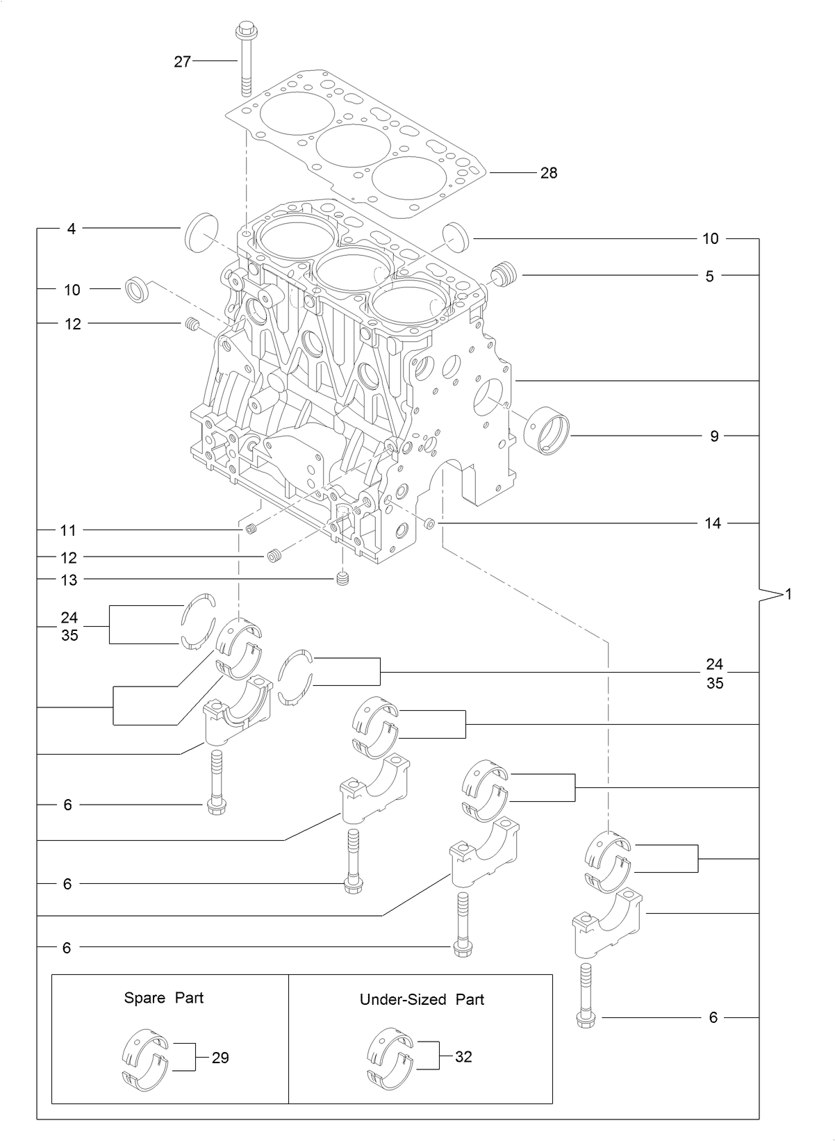 Cylinder Block Assembly