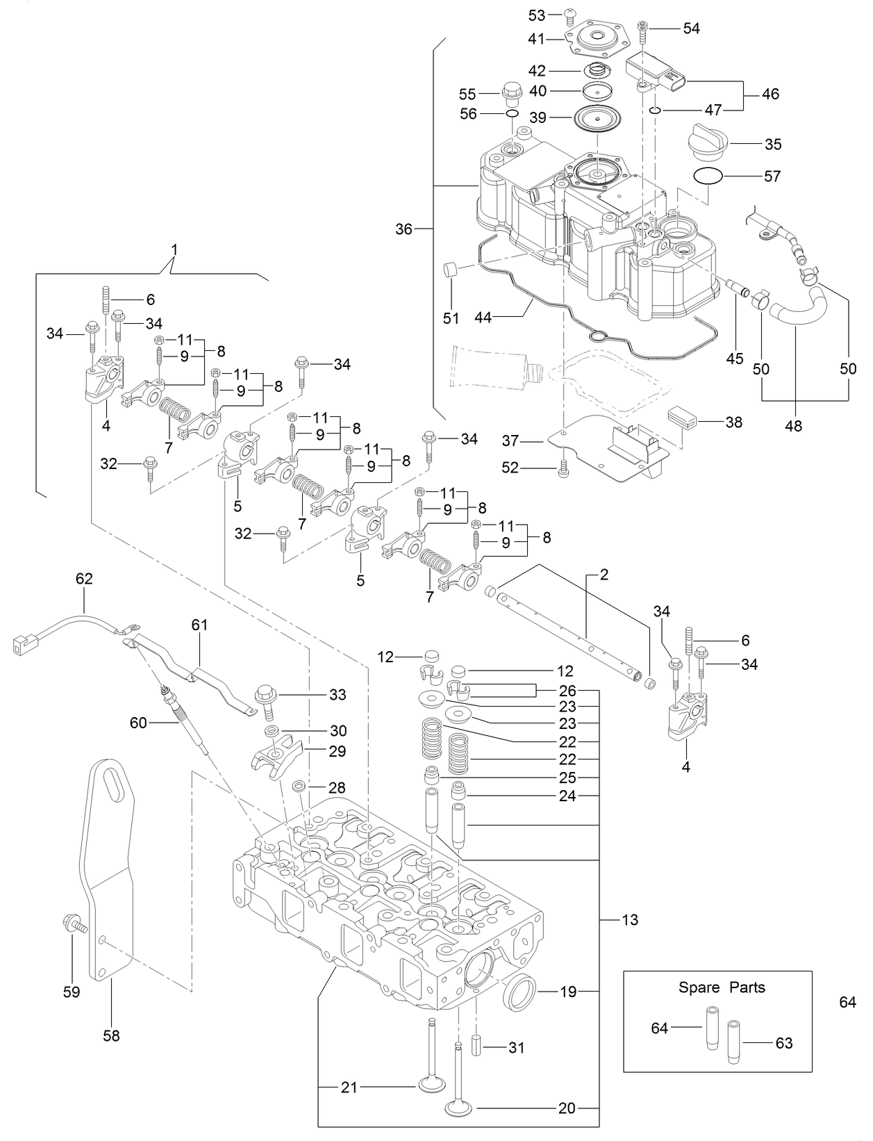 Cylinder Head and Cover Assembly