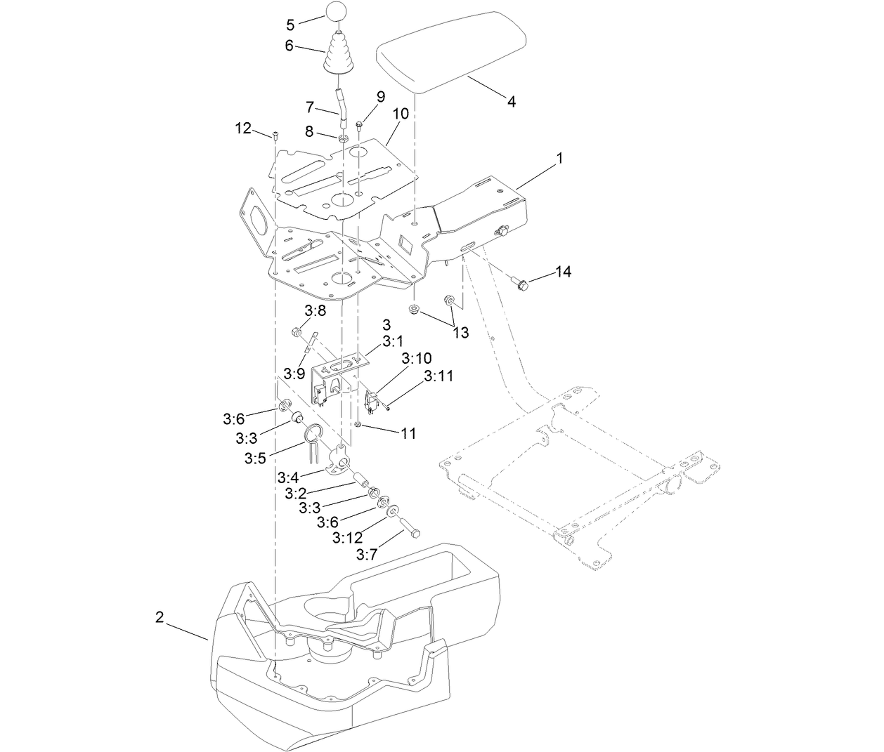 Console and Reel Control Assembly
