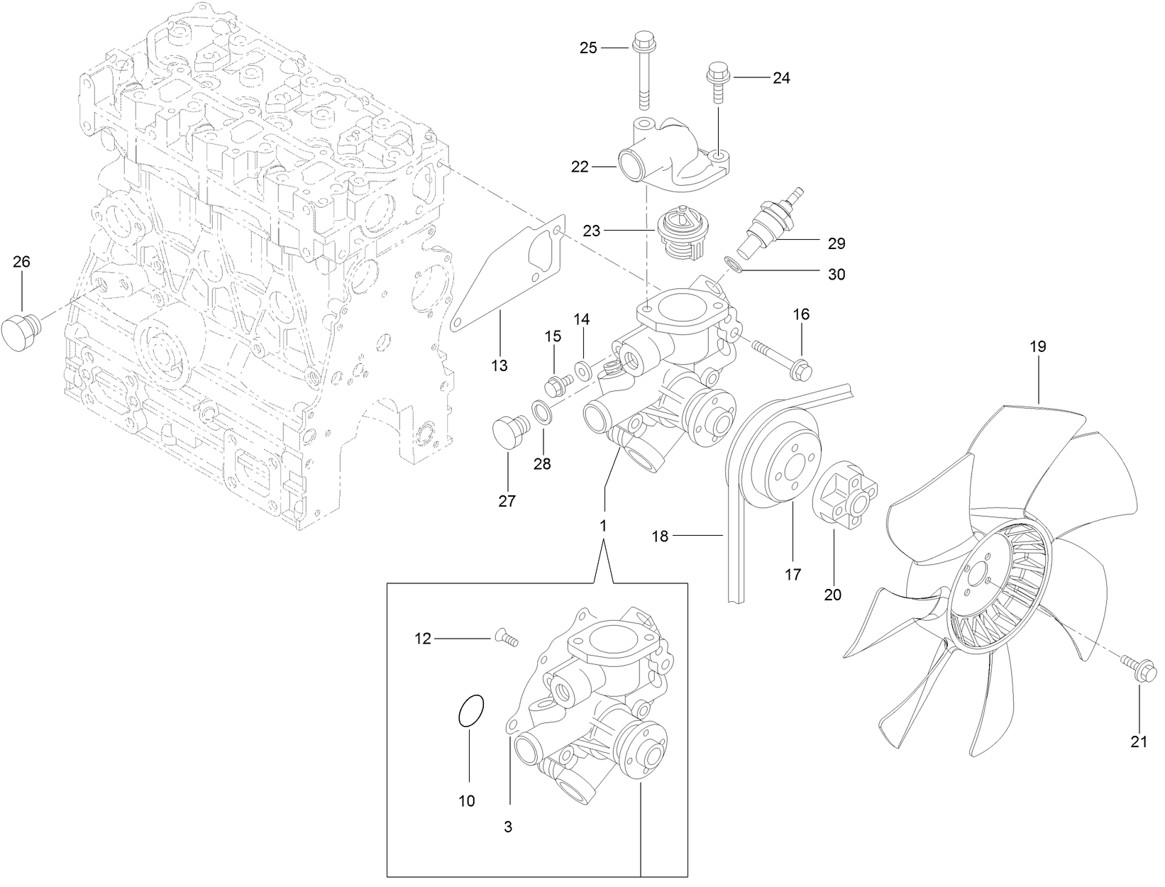 Cooling Water System Assembly
