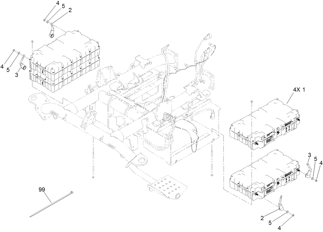 Side Battery Installation Assembly