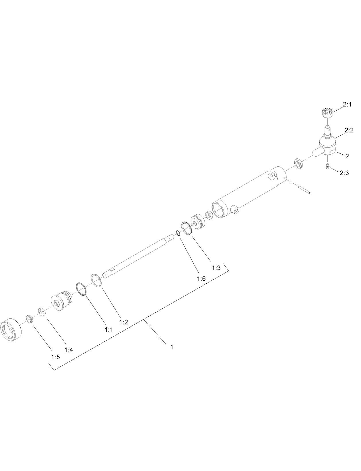 Hydraulic Cylinder Assembly No. 115-8014