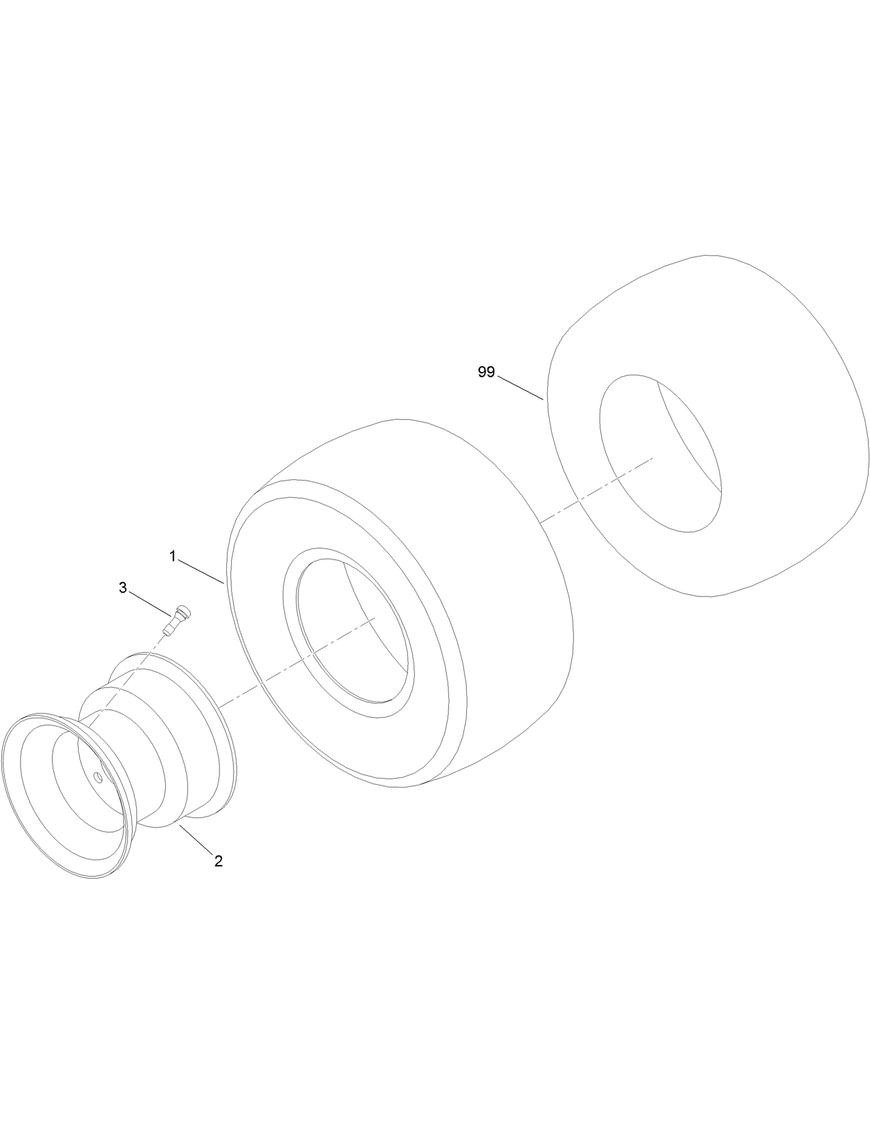 4 Ply Wheel and Tire Assembly No. 119-8908
