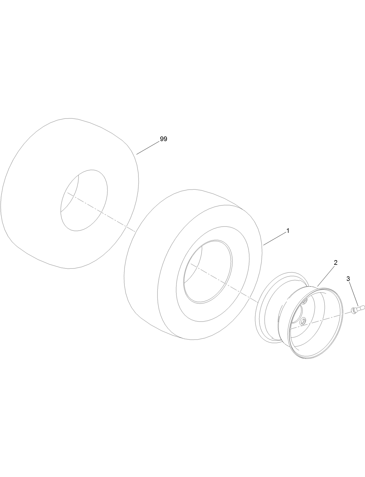4 Ply Wheel and Tire Assembly No. 120-5523