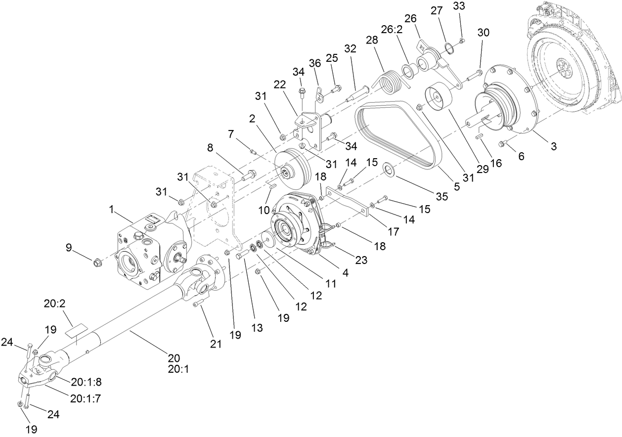 Hydraulic PTO Assembly