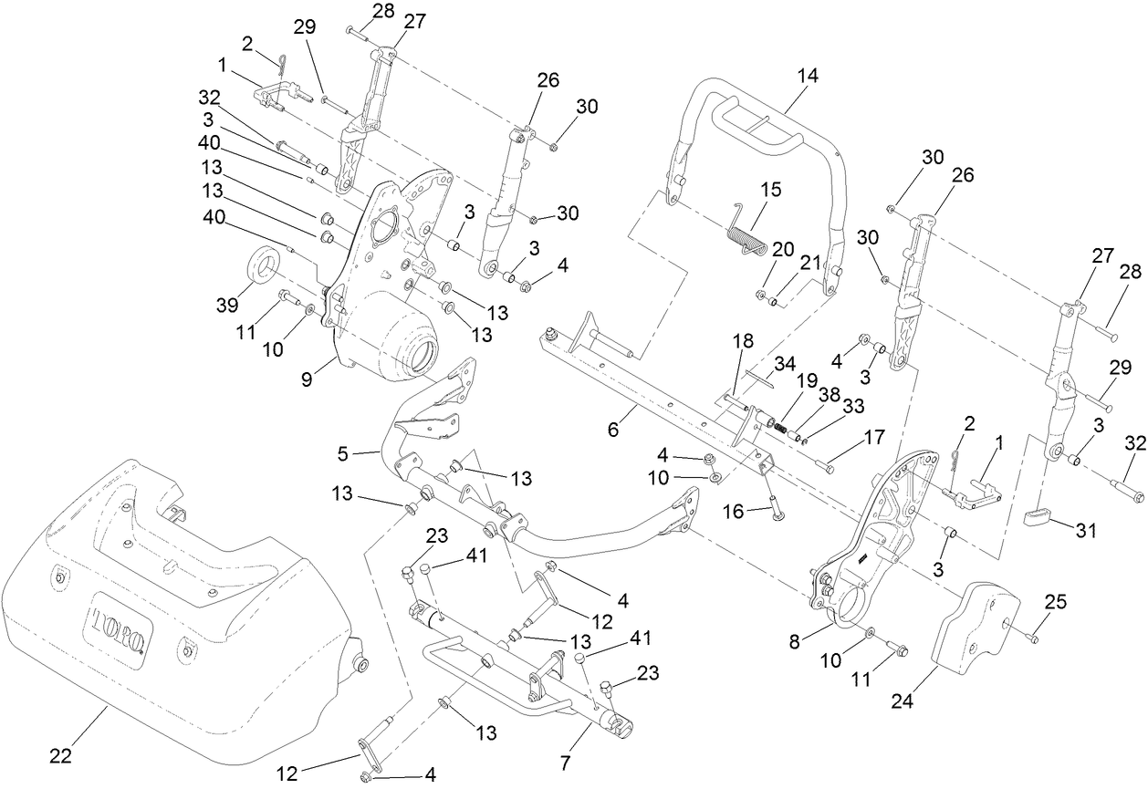 Frame and Handle Mount Assembly
