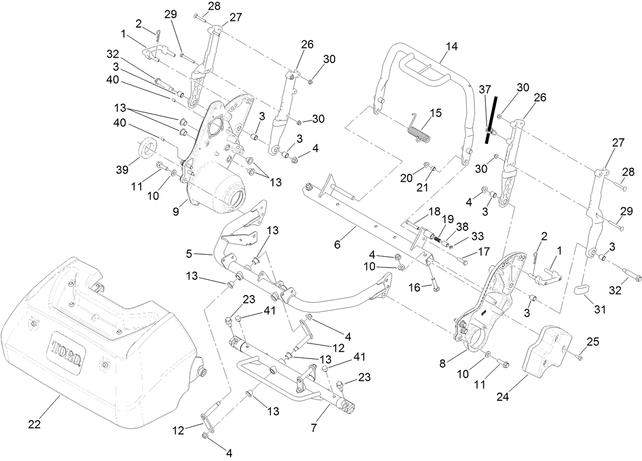 Frame and Handle Mount Assembly