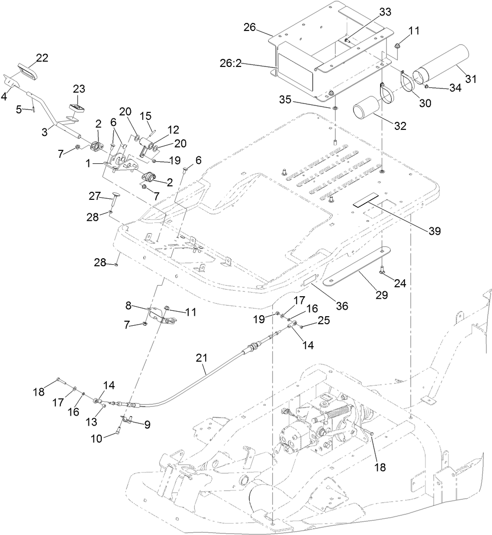 Traction Pedal Assembly