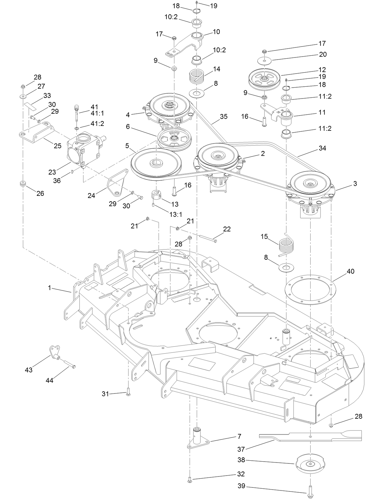 Spindle, Belt and Pulley Assembly