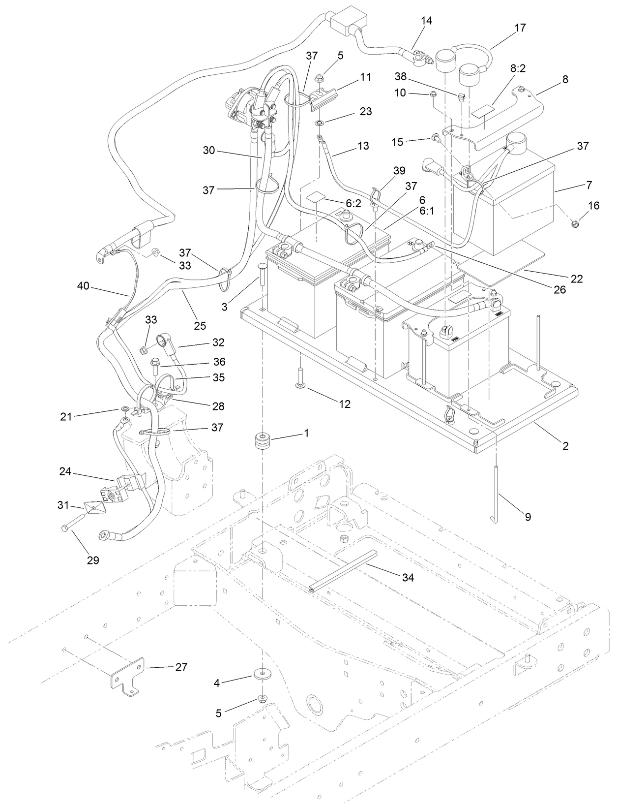 Battery Cable Routing Assembly