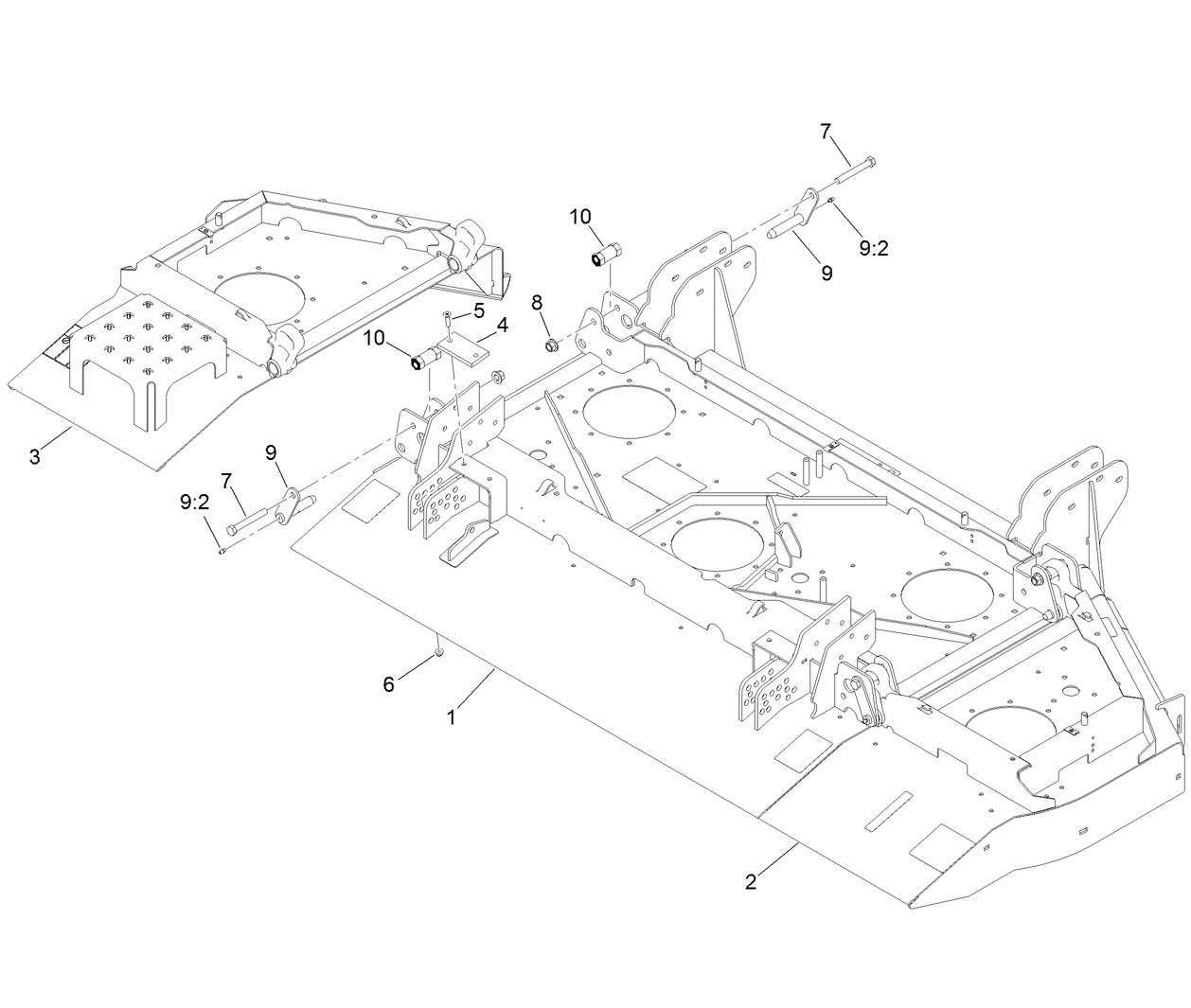 Center Front and Winglet Deck Assembly