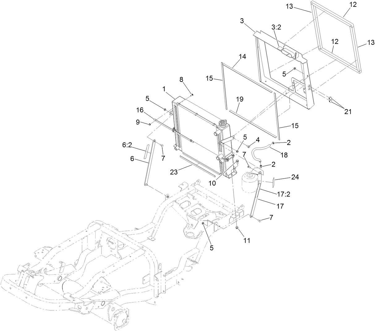 Radiator and Cooler Assembly