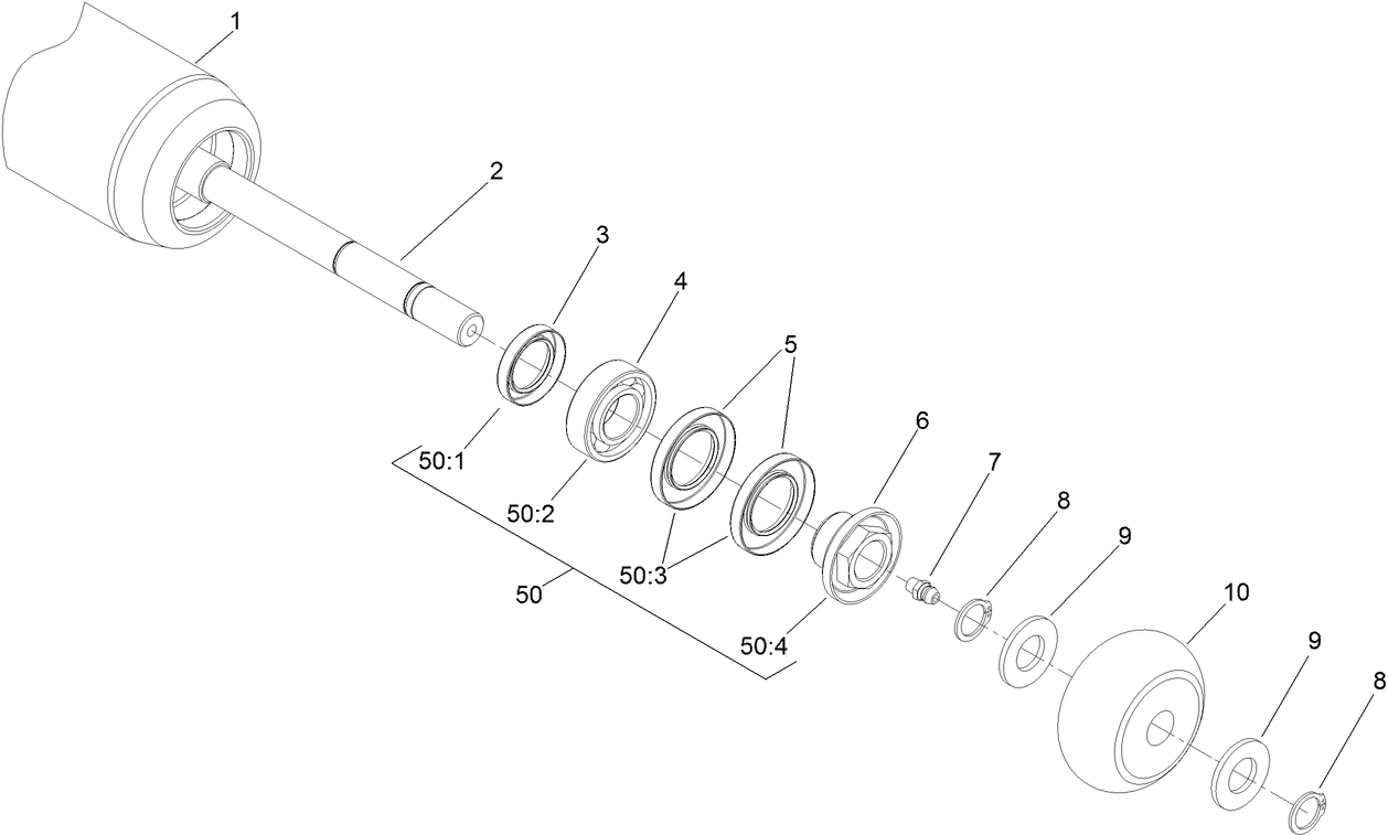 Optional Short Rear Roller Assembly No. 137-6114