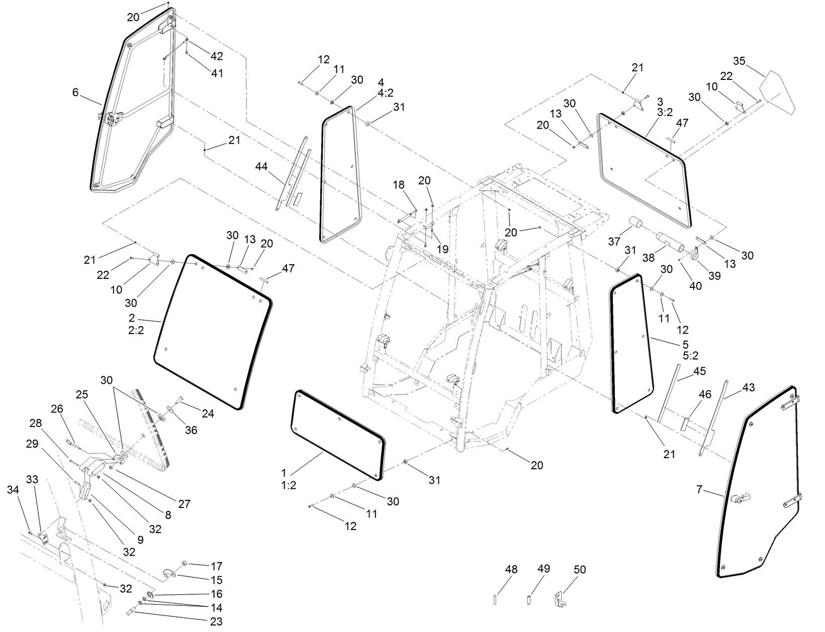 Window, Door and Striker Assembly