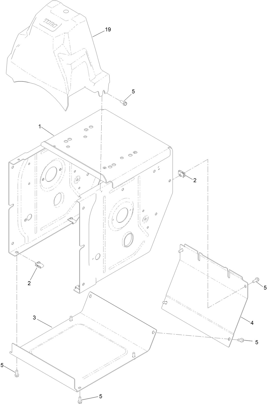 Main Frame and Belt Cover Assembly