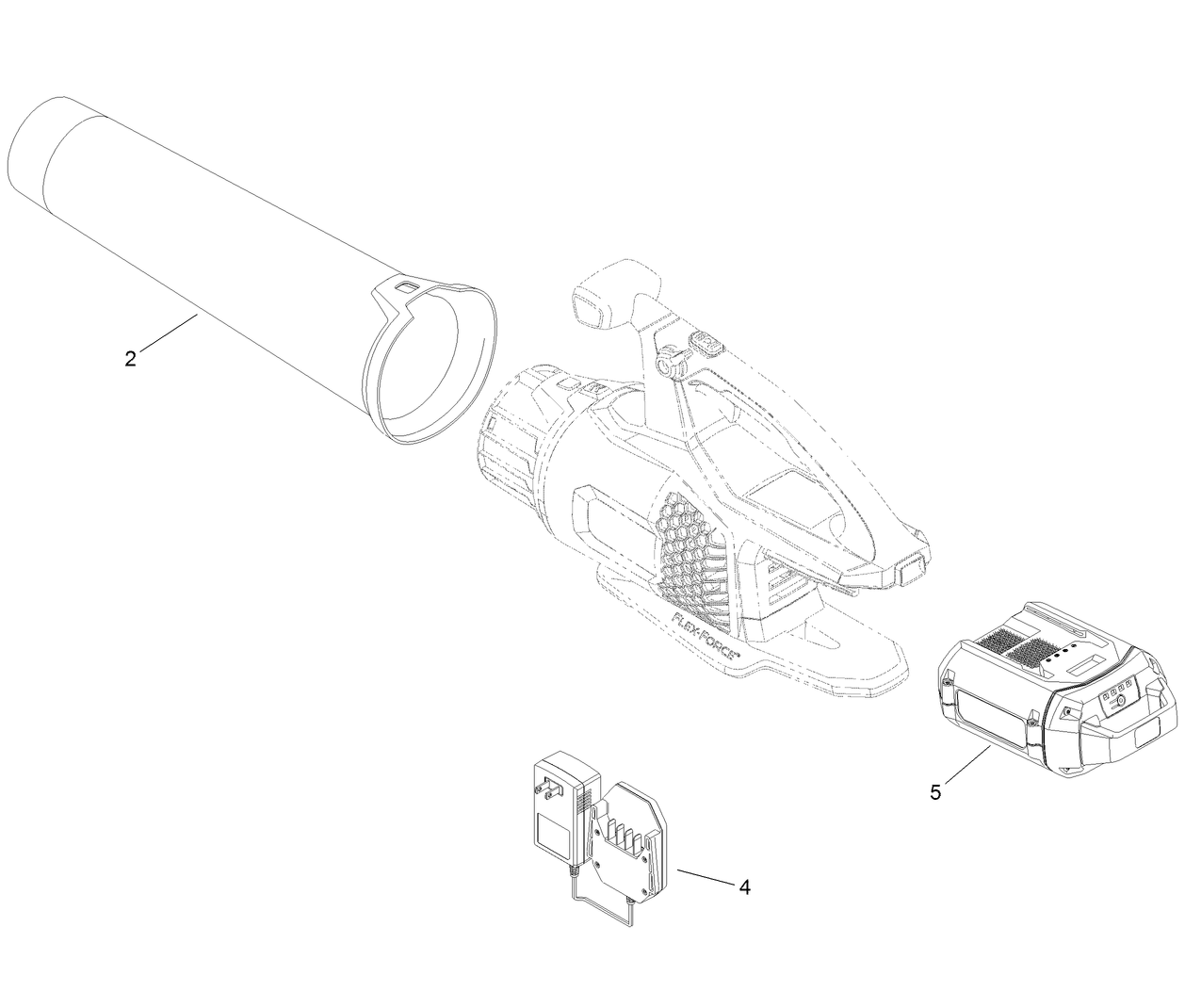 Cordless 60V MAX Axial Blower Assembly