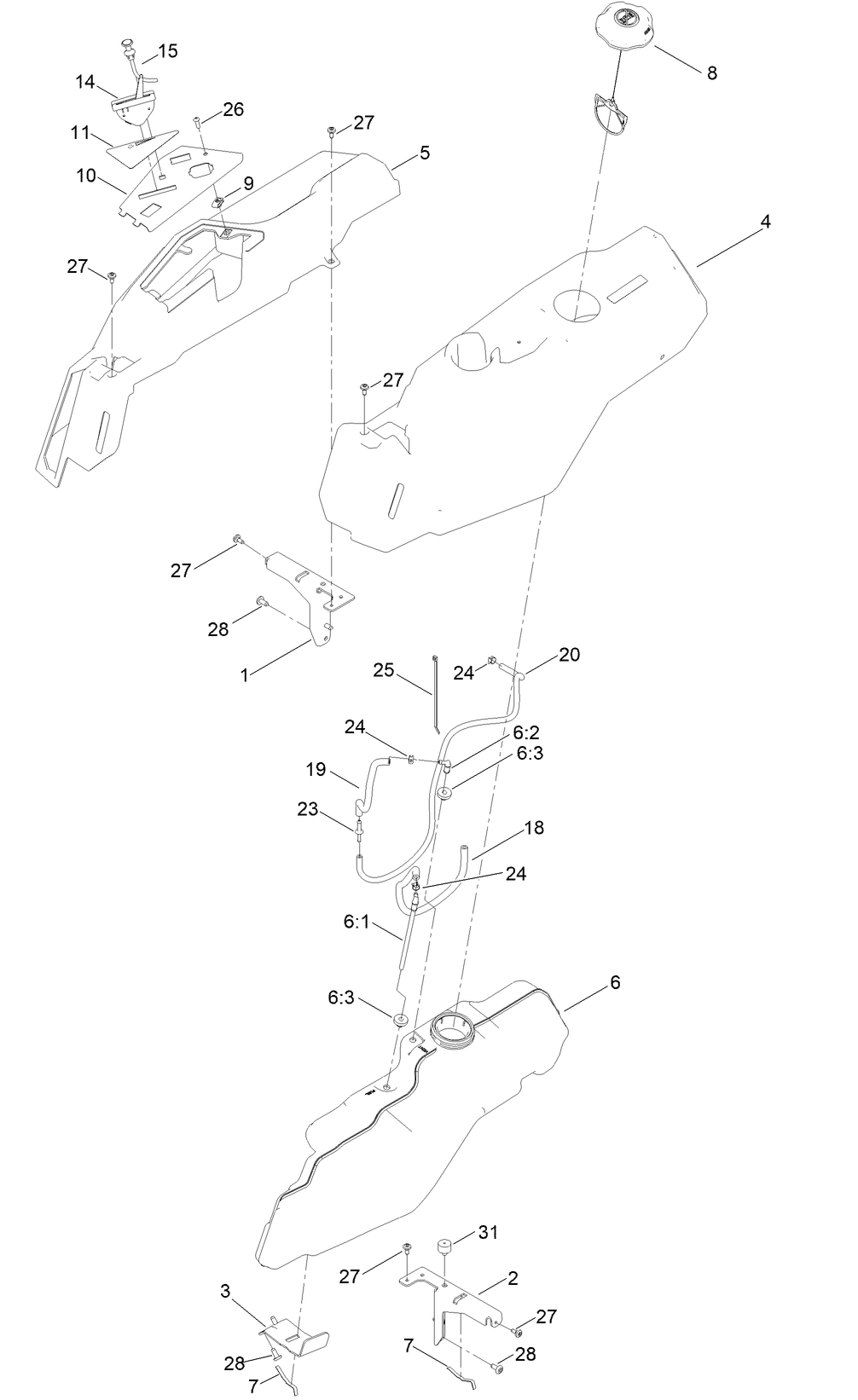 Body Styling and Fuel Pod Assembly