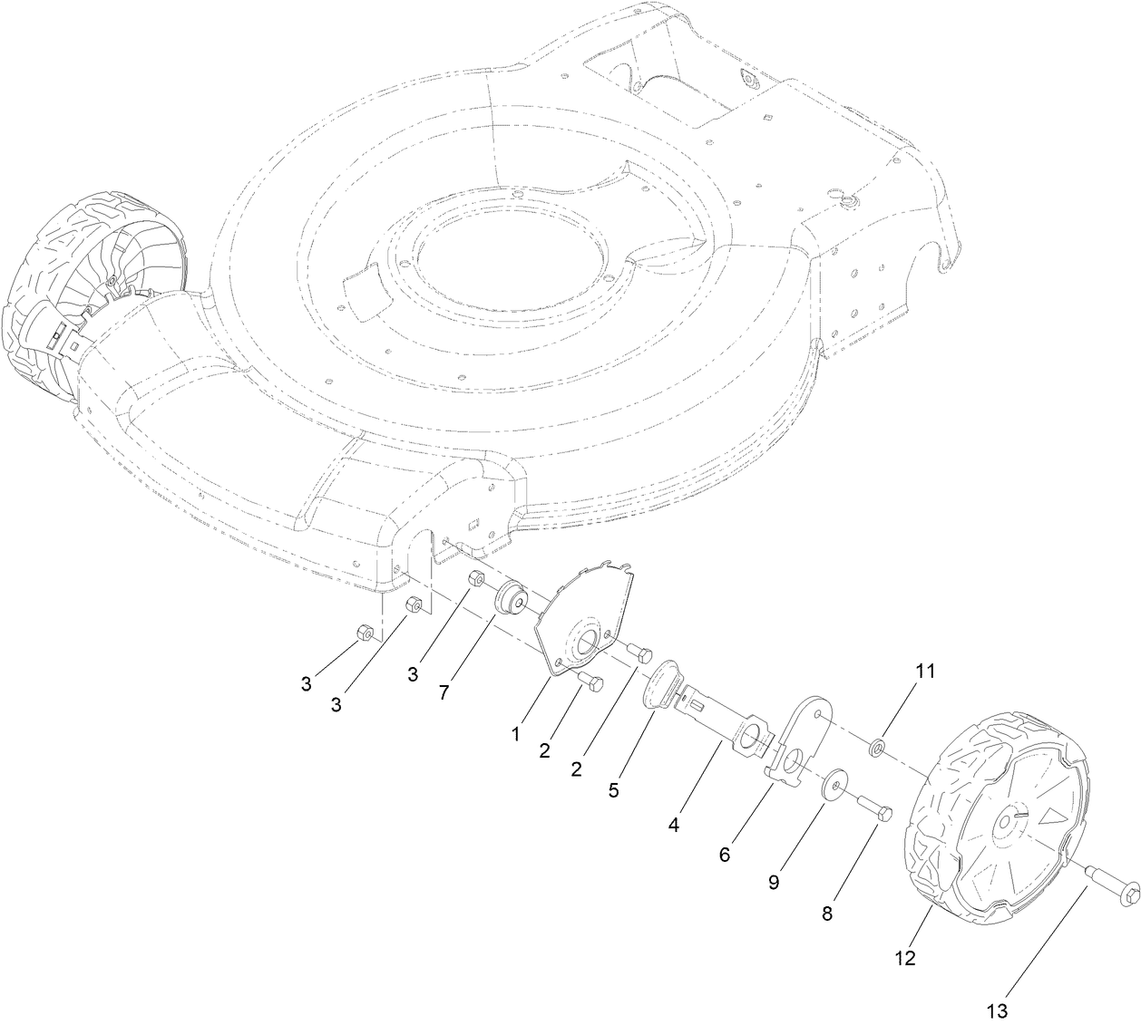 Front Wheel and HOC Assembly