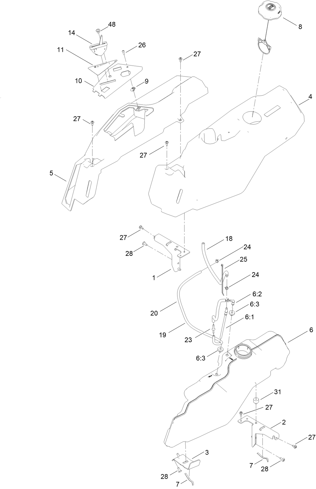 Body Styling and Fuel Pod Assembly