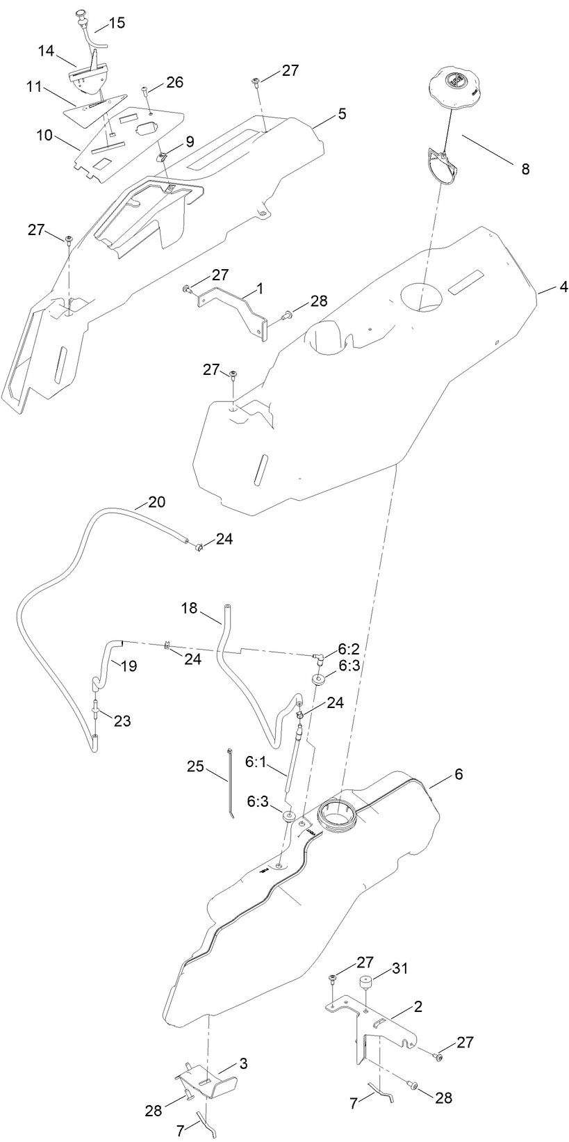 Body Styling and Fuel Pod Assembly