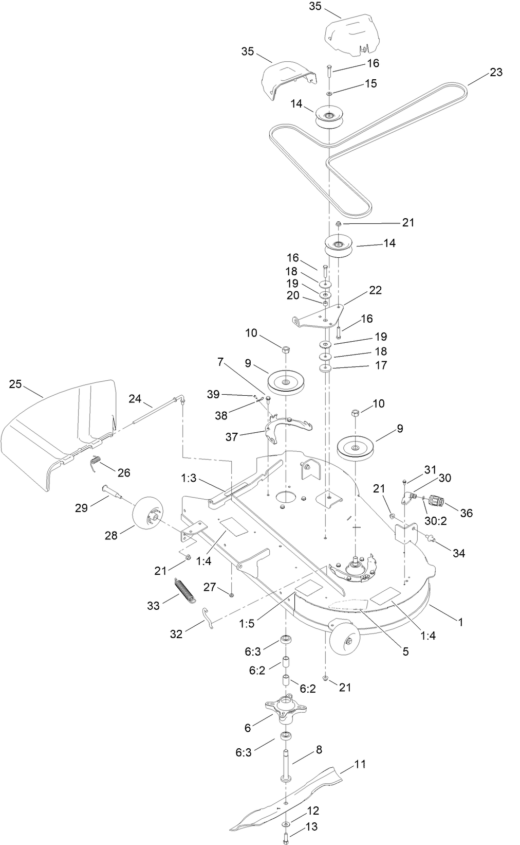 42in Deck and Decal Assembly
