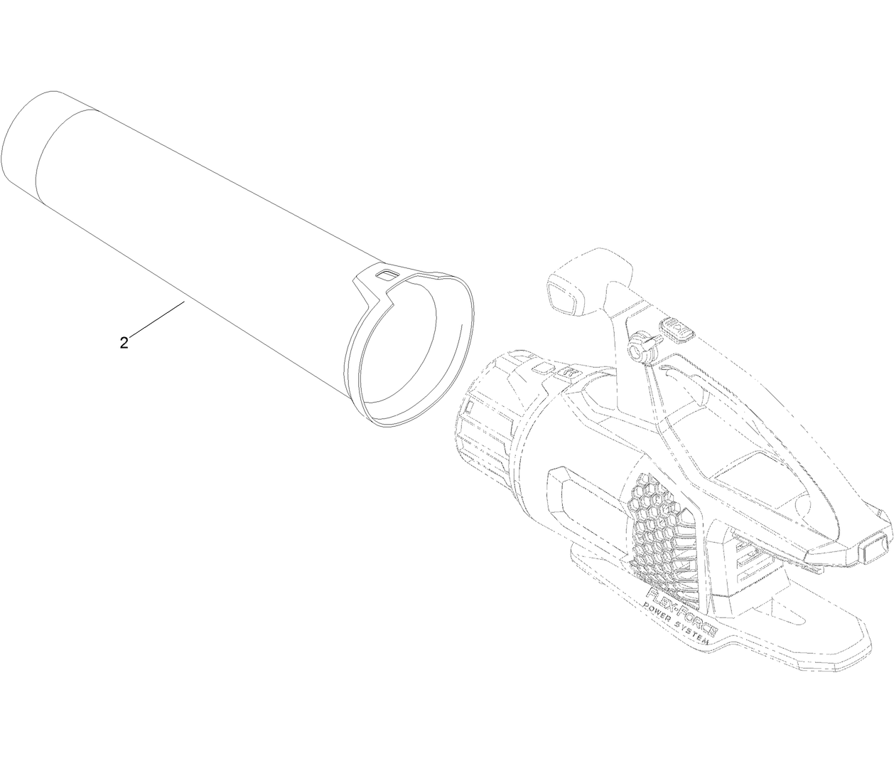 Cordless 60V MAX Axial Blower Assembly