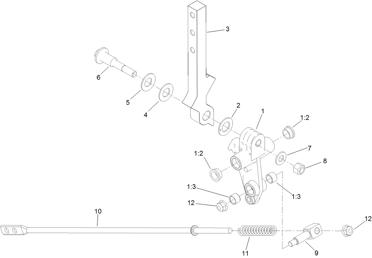 Left and Right Control Arm Assembly