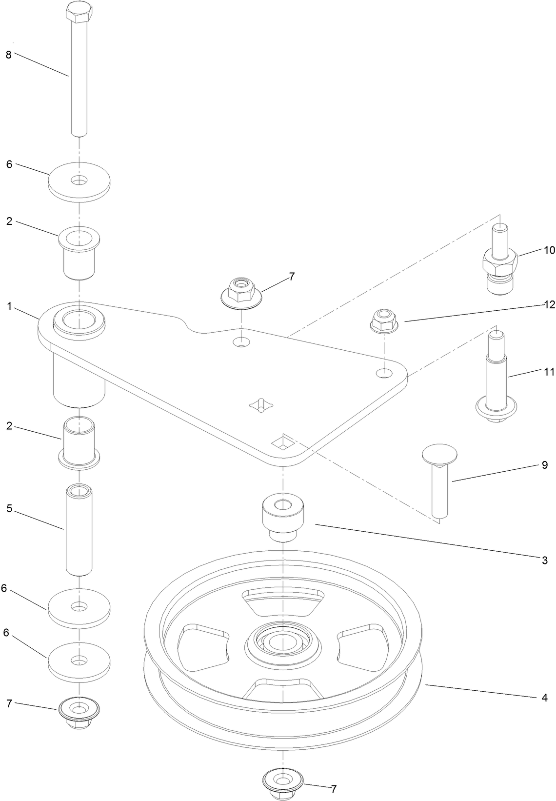 Idler Arm Assembly No. 139-1087