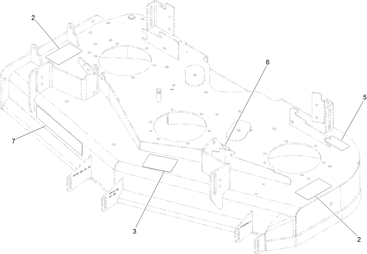 Deck Decal Assembly No. 144-6586