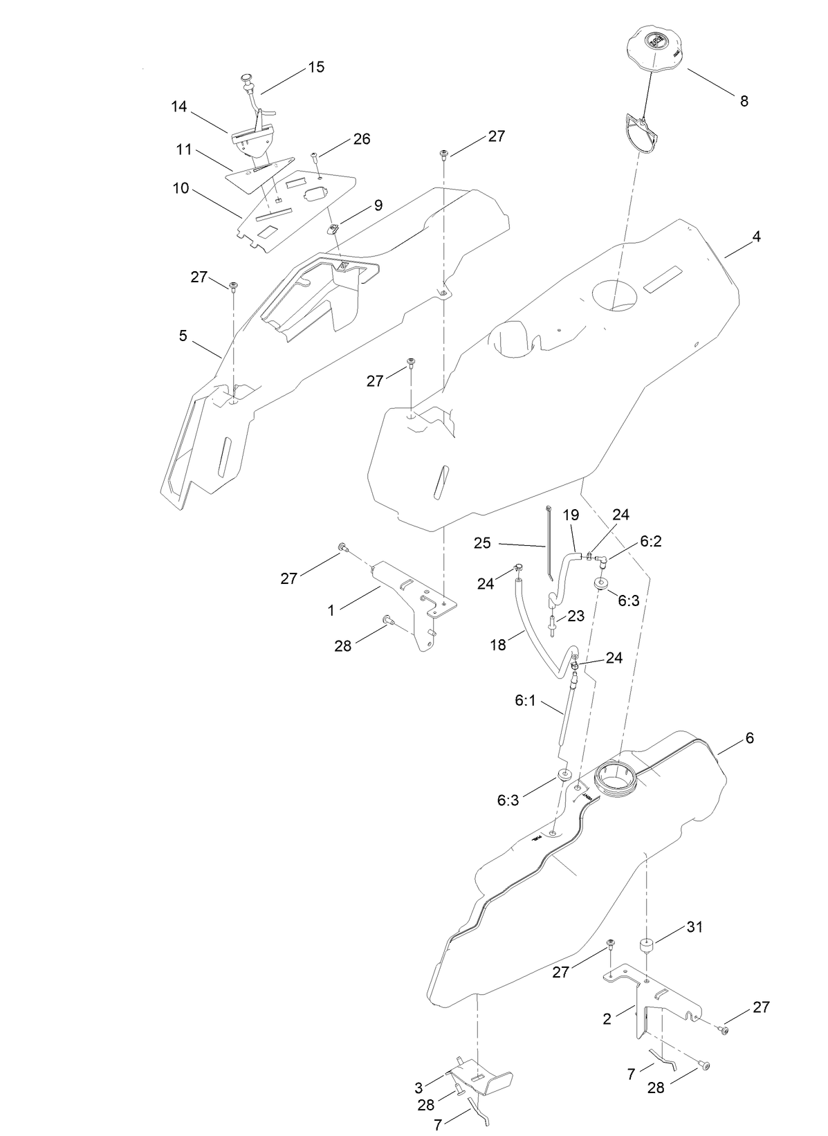 Body Styling and Fuel Pod Assembly