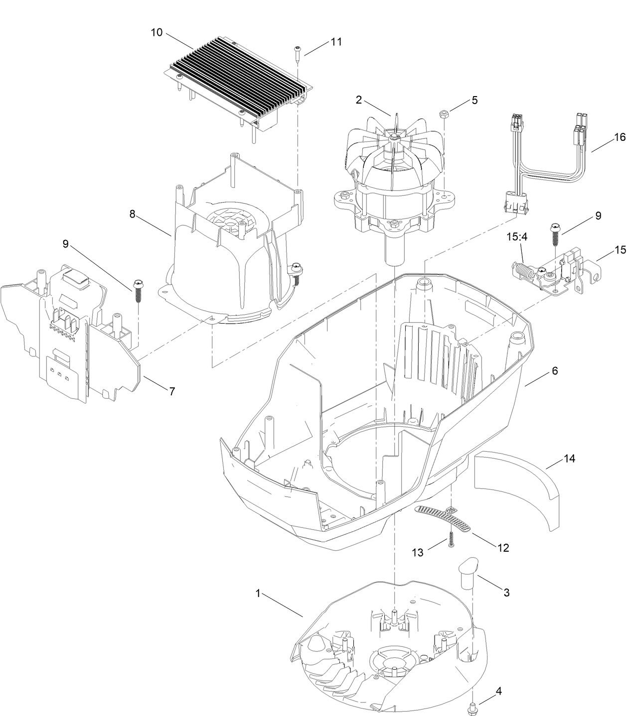 Lower Motor Module Assembly No. 140-4161