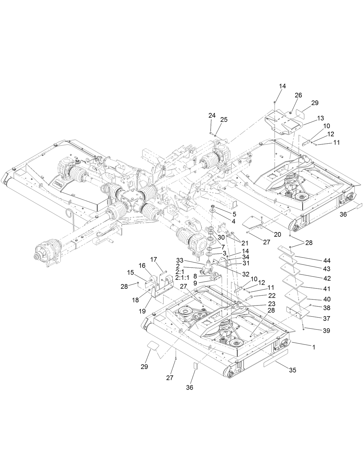 Deck Mount and Deck Cover Assembly