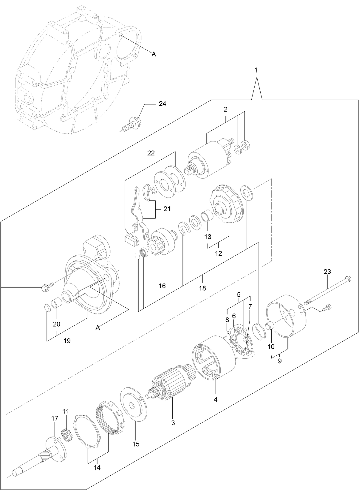 Starting Motor Assembly