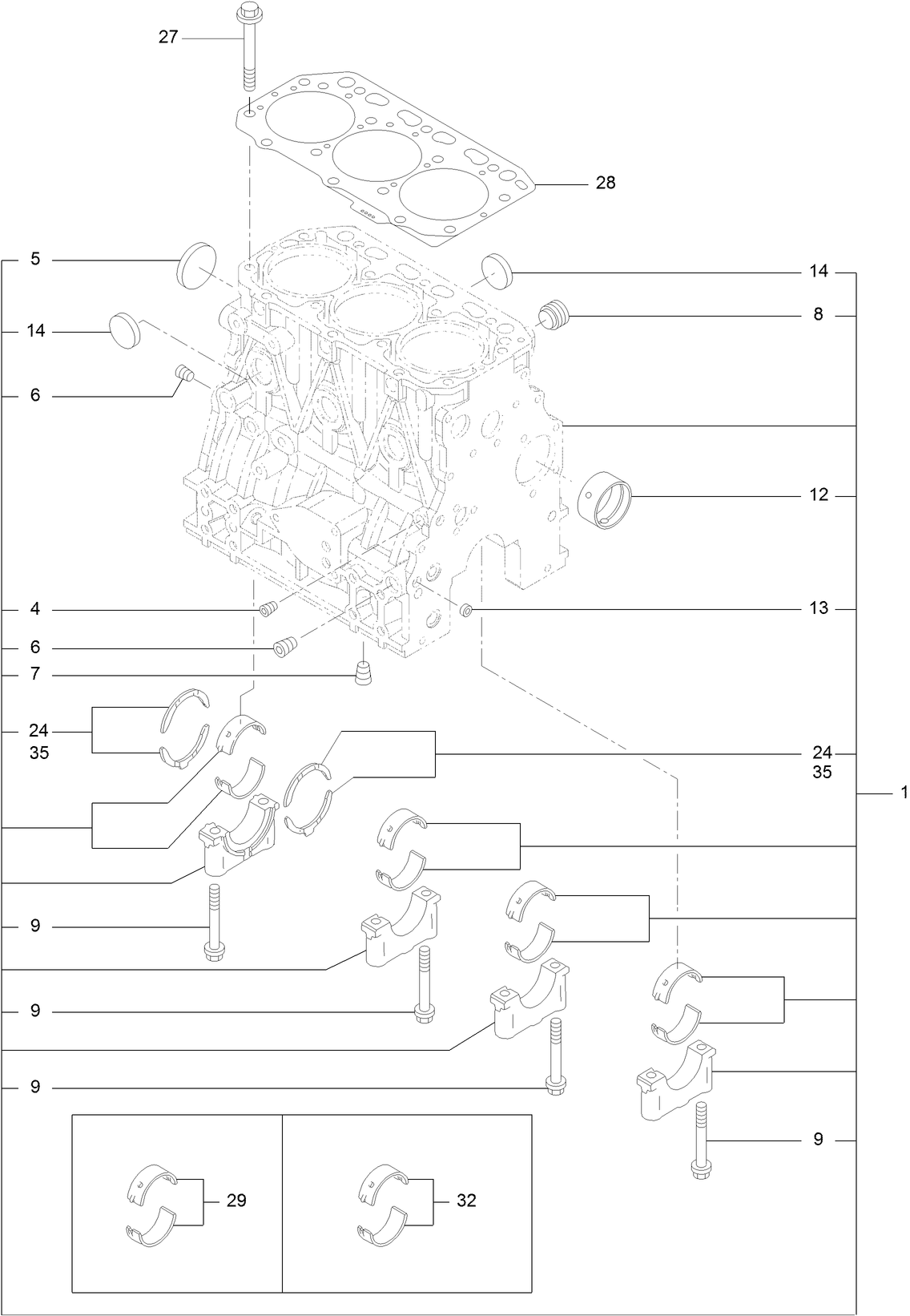 Cylinder Block Assembly
